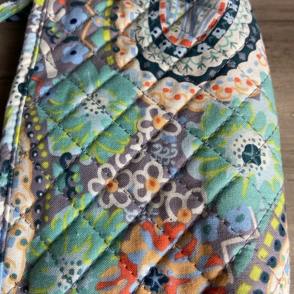 Vera Bradley Medium Tie Cosmetic Bag - Citrus Paisley - New With Tags - Picture 6 of 6